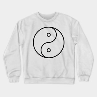 Yin Yang sticker - Ancient Chinese philosophy symbol Crewneck Sweatshirt